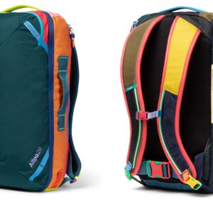 Foto van Cotopaxi Allpa 28 liter voorkant en achterkant van rugtas